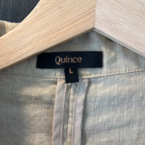 Quince 100% European Linen Blazer, size L - Picture 2 of 6